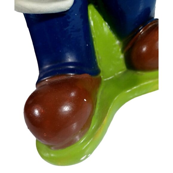 Vtg 1990s Nintendo Mario & Luigi Brothers Ceramic Chalkware Coin Piggy Bank 13" - Picture 9 of 10